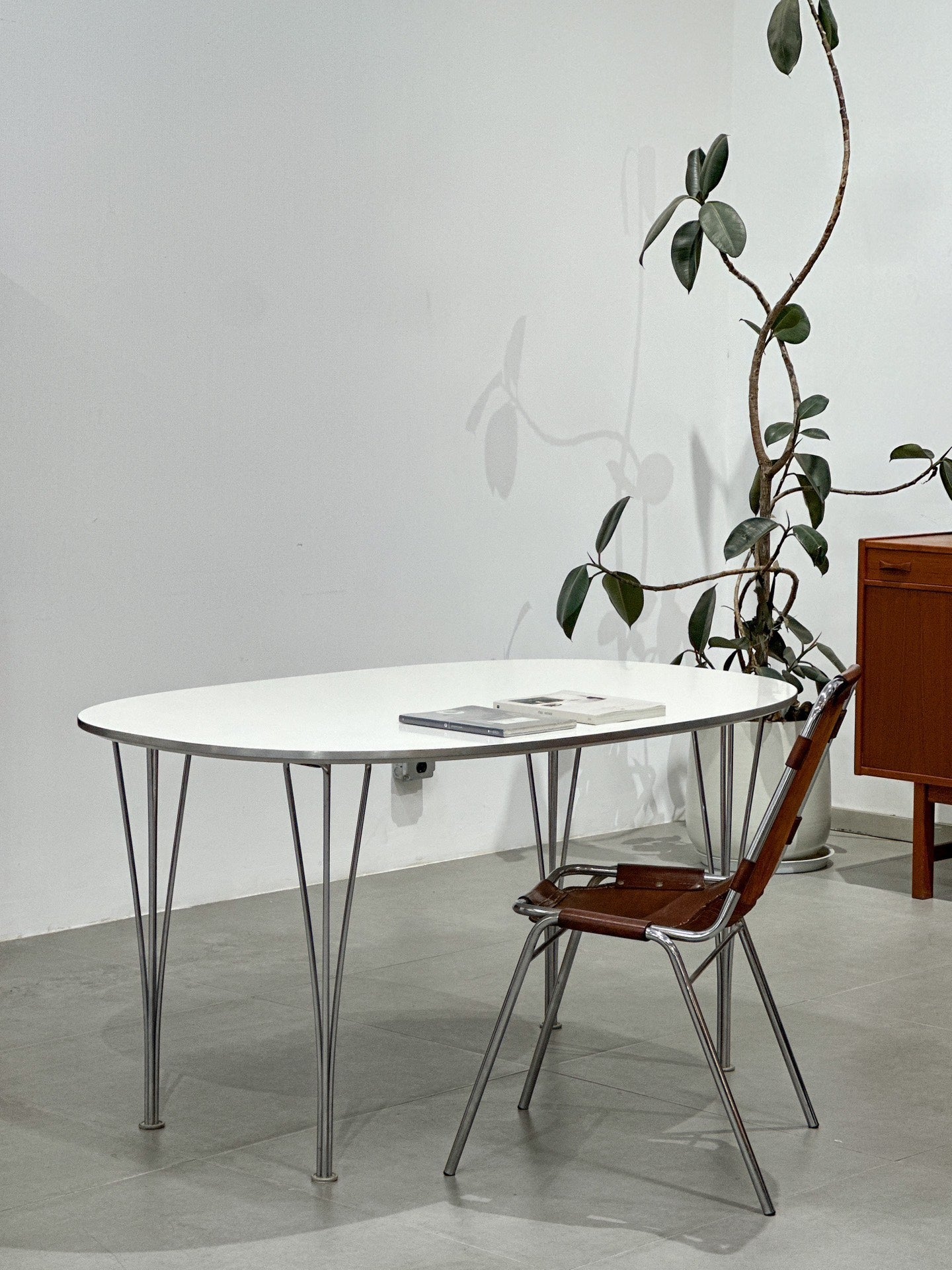 Super-Elipse Dining Table: by Piet Hein and Bruno Mathsson