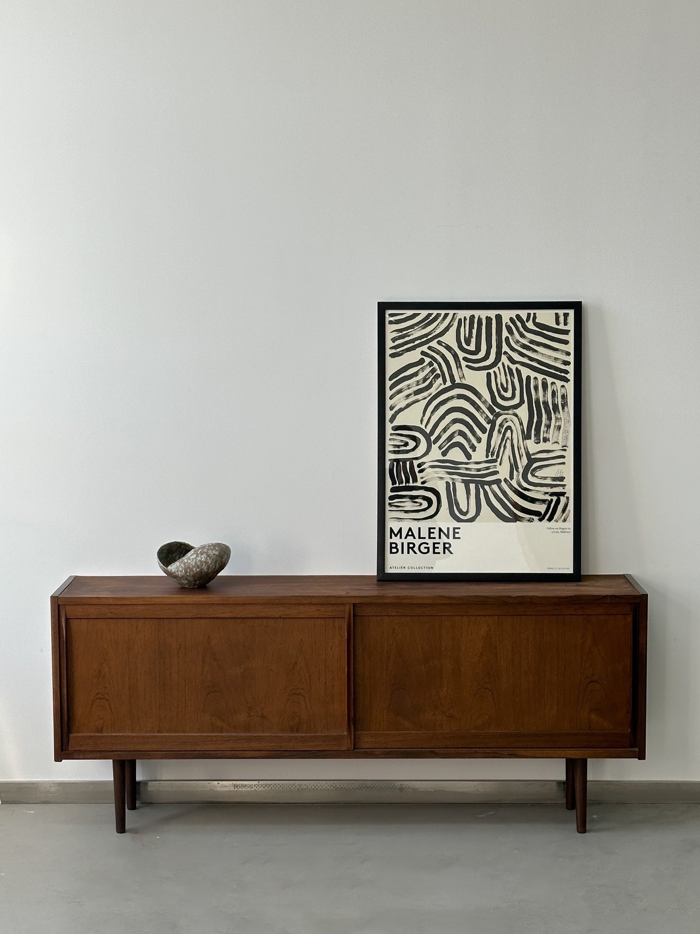 Sideboard with Sliding Doors by Denmark 1960s