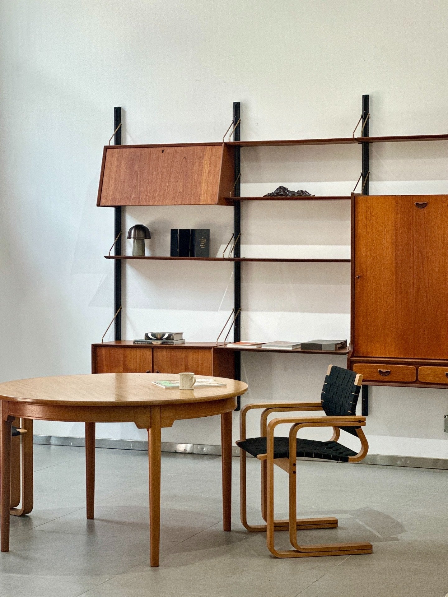 Dutch-Made Bookcase Wall Shelf System by Lous Van Teeffelen