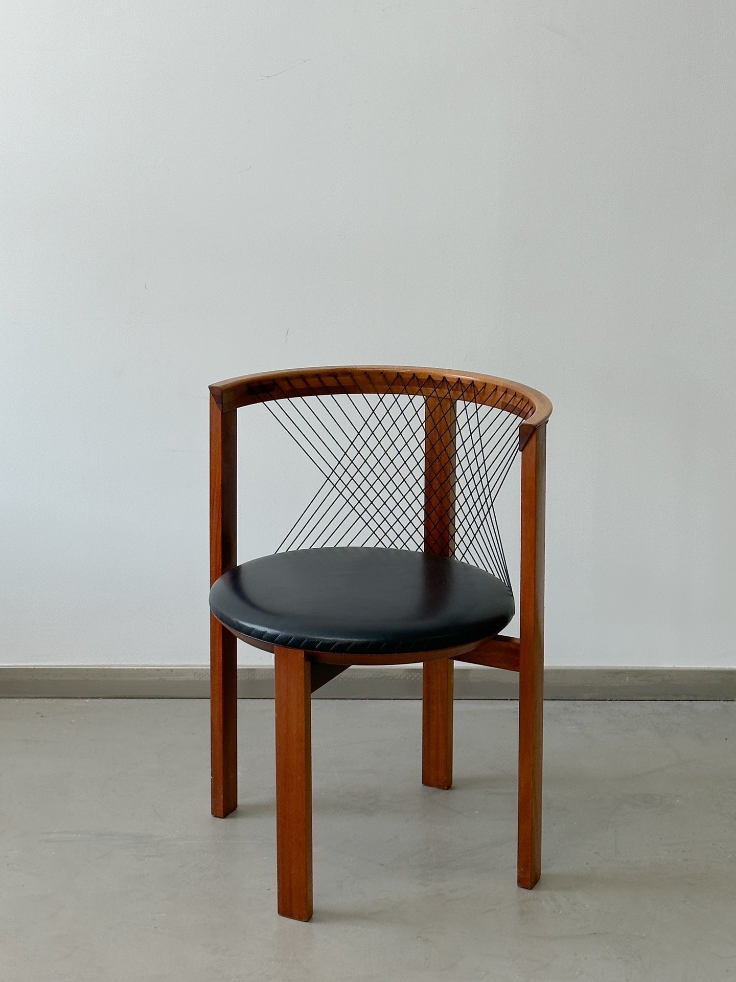 Danish Single Chair Dining Chair String Chair by Niels Jørgen Haugesen