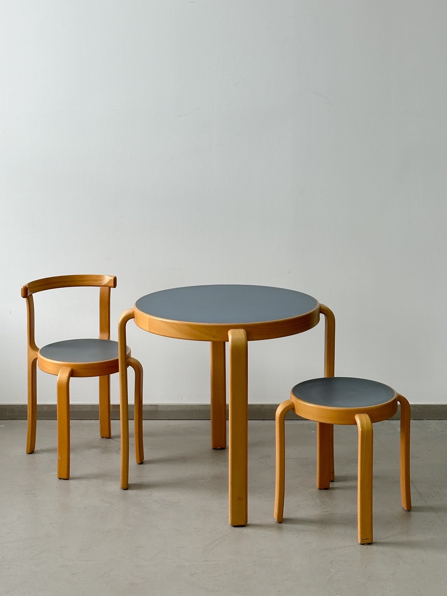 Danish Children's Table and Chair Set by Rud Thygesen and Johnny Sorensen