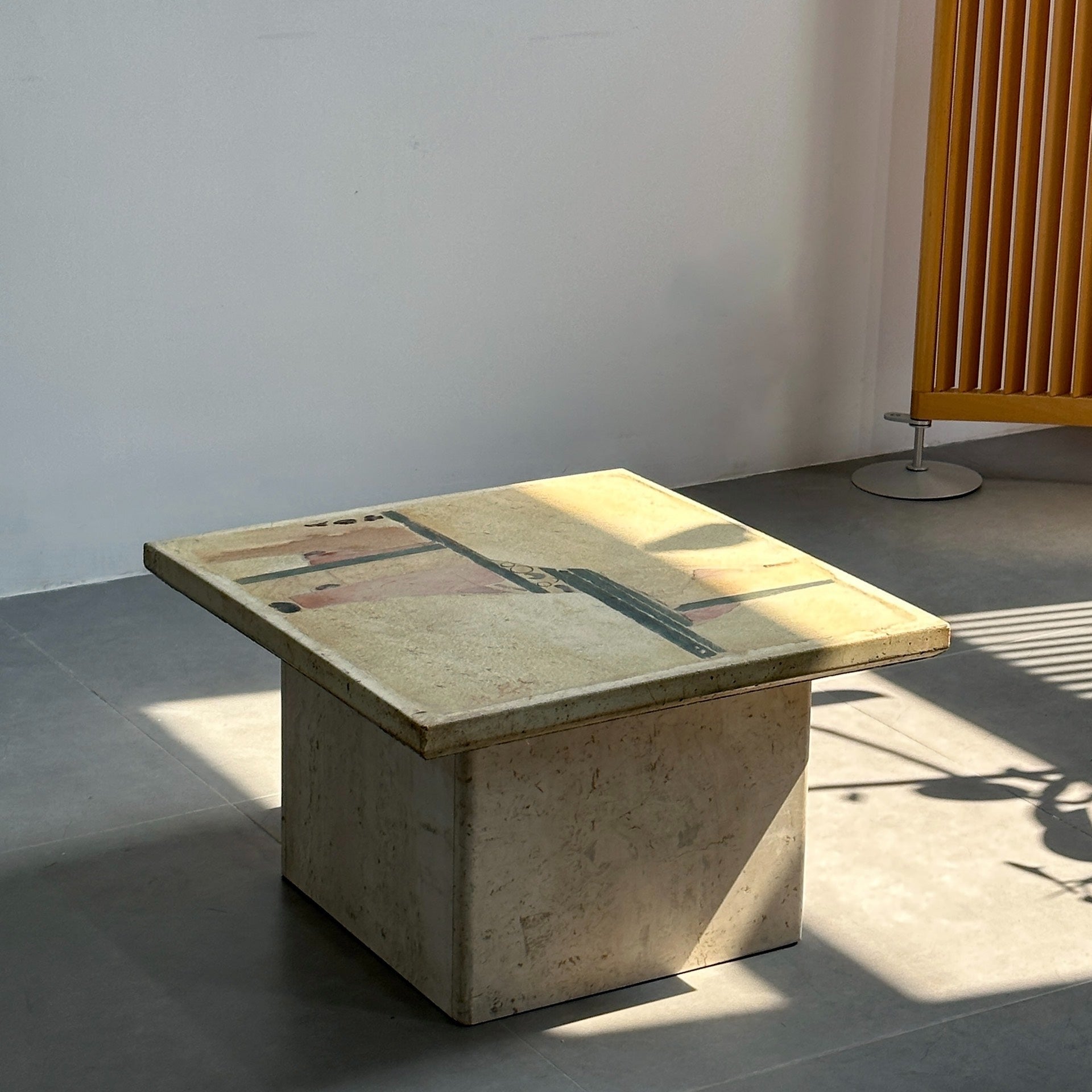 Classic Designer Marble Side Coffee Table by Poul Kingma