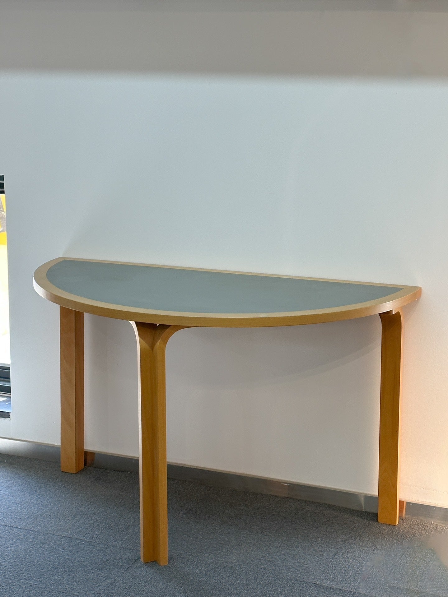 Danish Semi-Circular Desk Table: DSC by Rud Thygesen & Johnny Sørensen