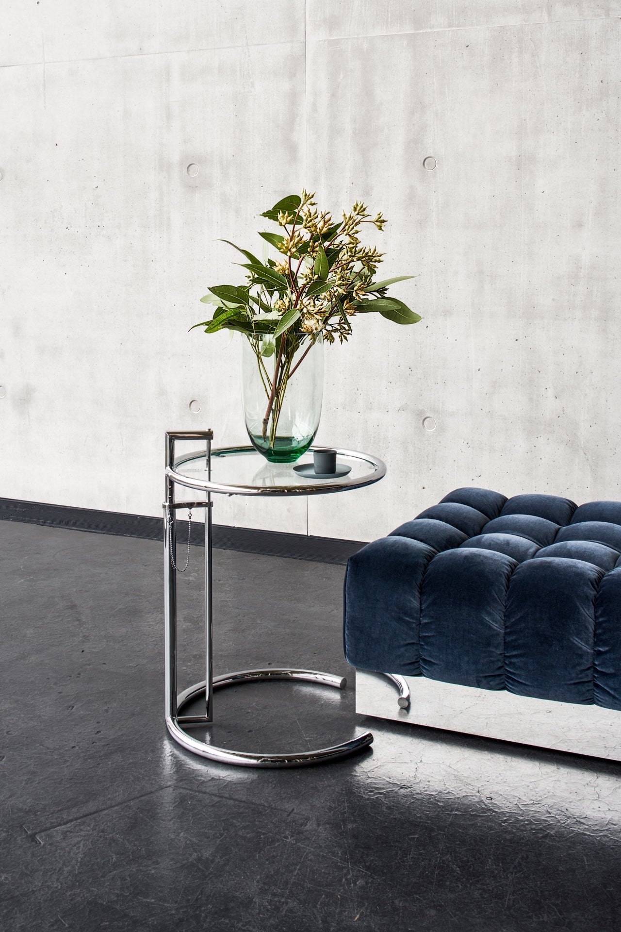 Adjustable Height Side Table E1027 by Eileen Gray