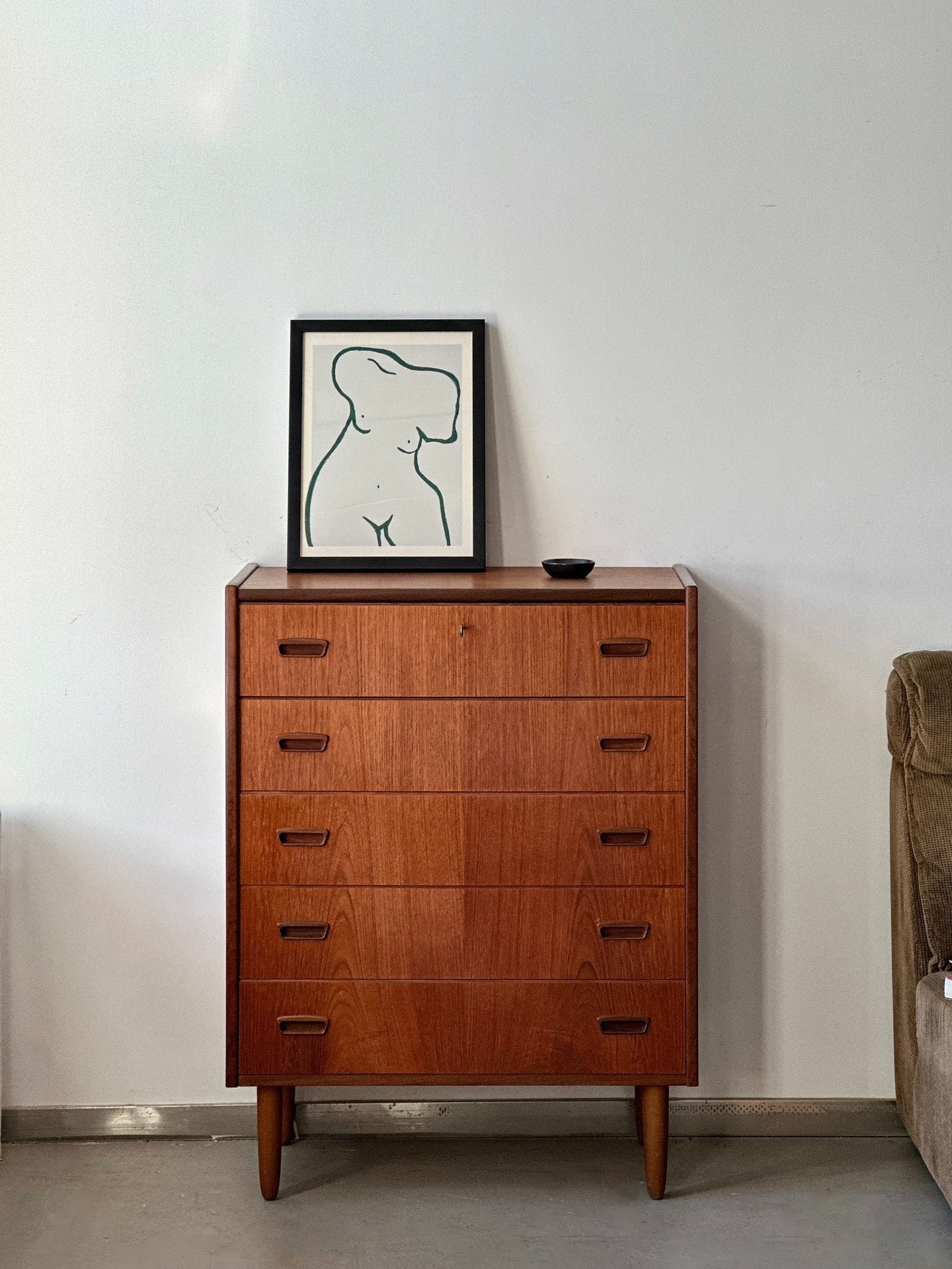 Danish Teak Chest of Drawers: DTC by Designer