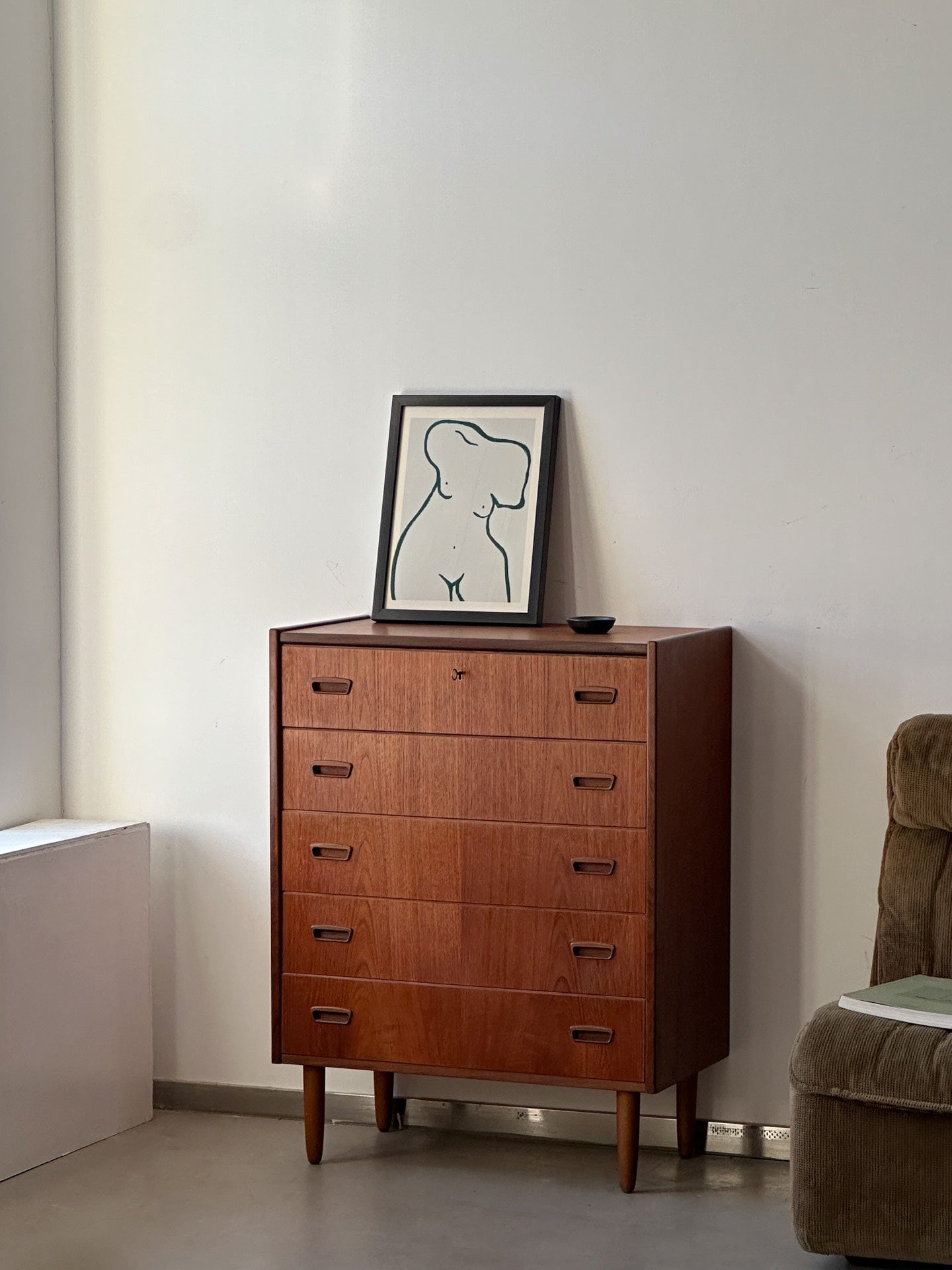 Danish Teak Chest of Drawers: DTC by Designer