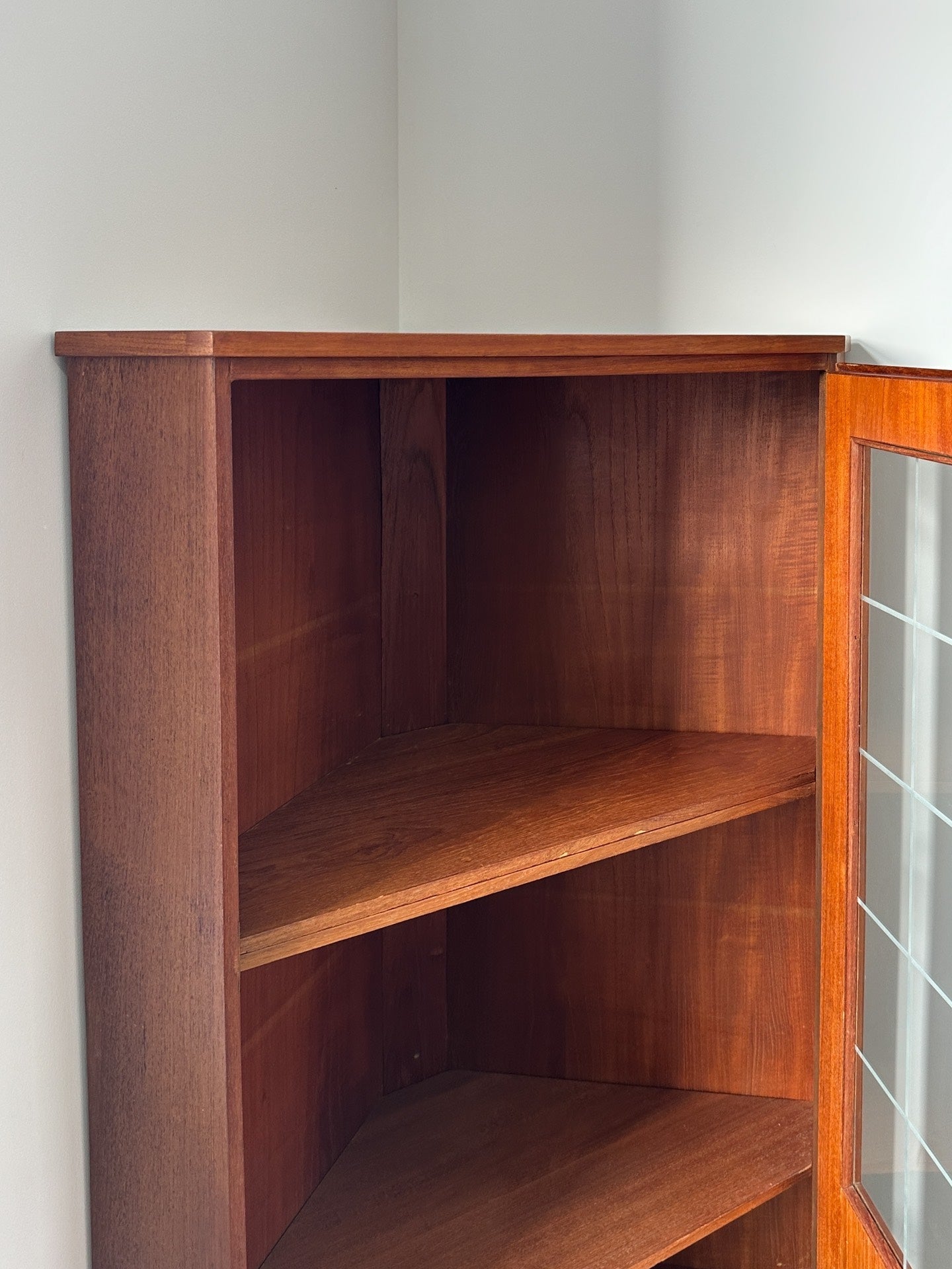 Danish Teak Corner Cabinet: DTC by Denmark
