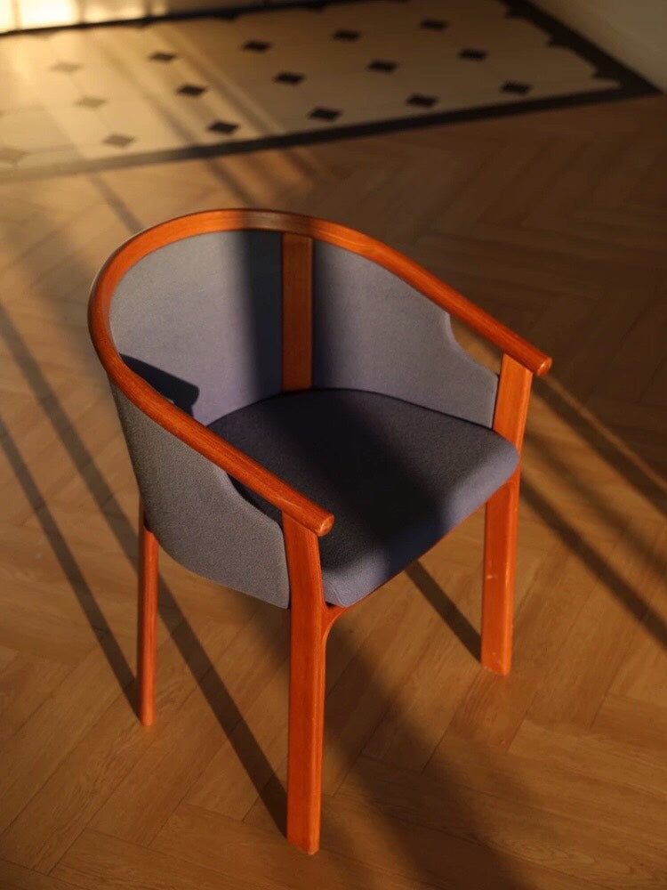 Teak Dining Chairs Inspired by Wine Barrel Design