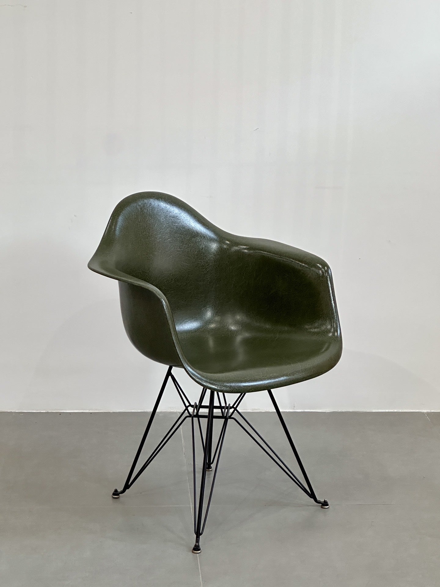 Green Eames DAR Eiffel Chair by Charles and Ray Eames