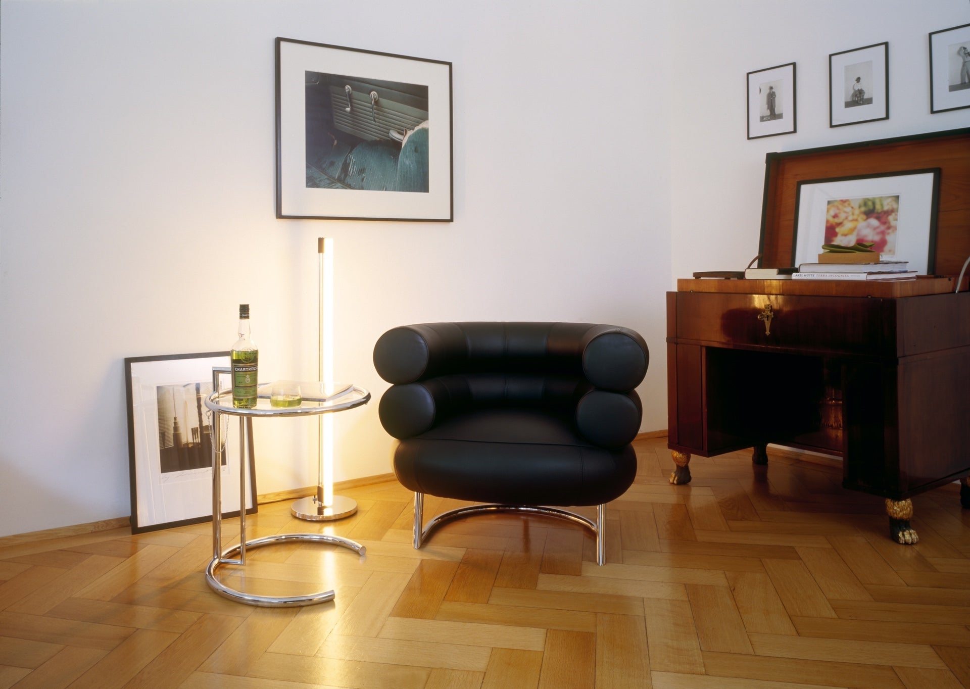 Adjustable Height Side Table E1027 by Eileen Gray