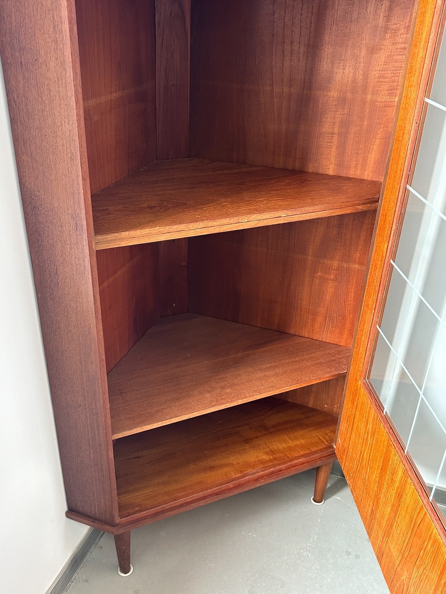 Danish Teak Corner Cabinet: DTC by Denmark