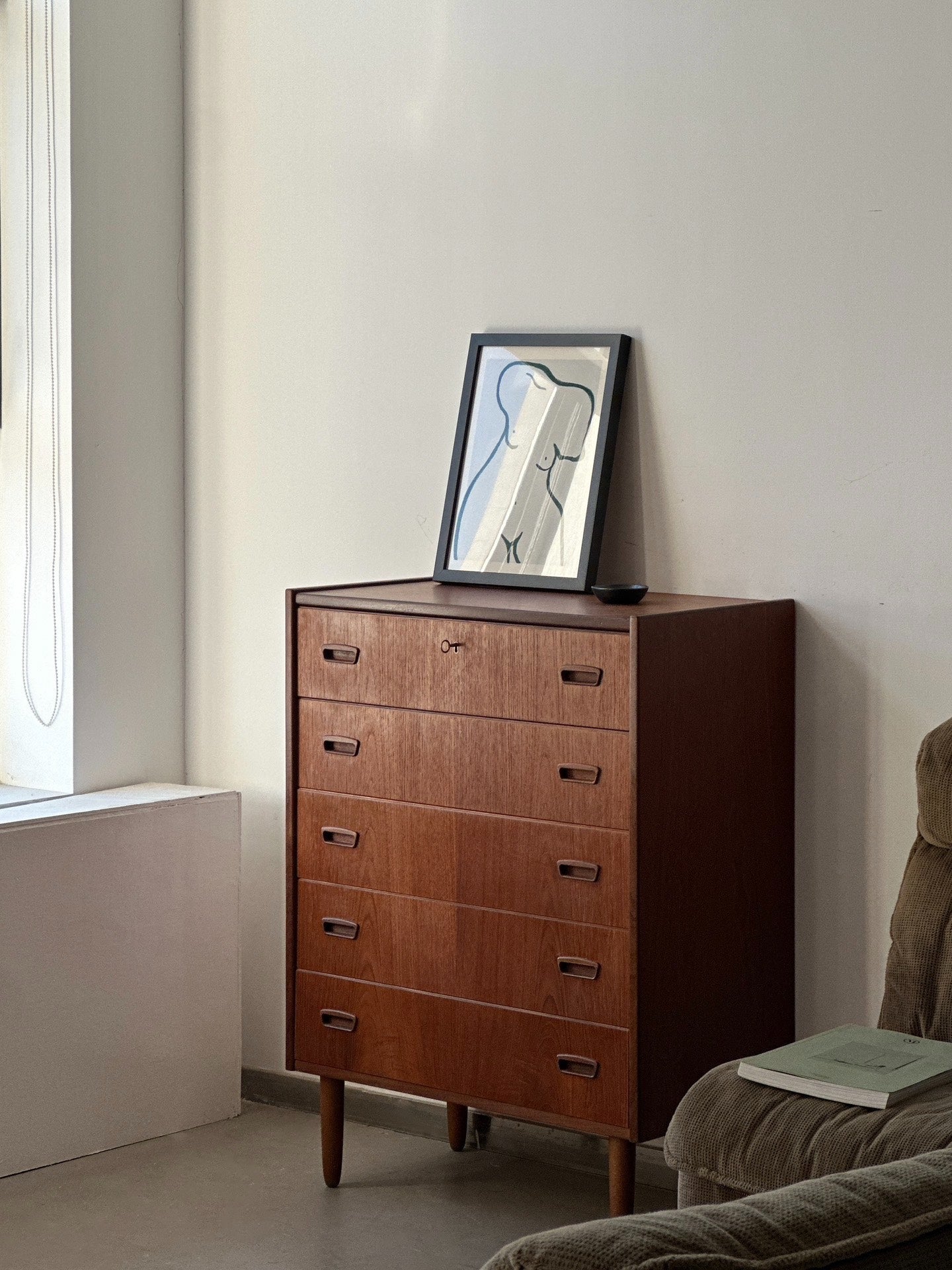 Danish Teak Chest of Drawers: DTC by Designer