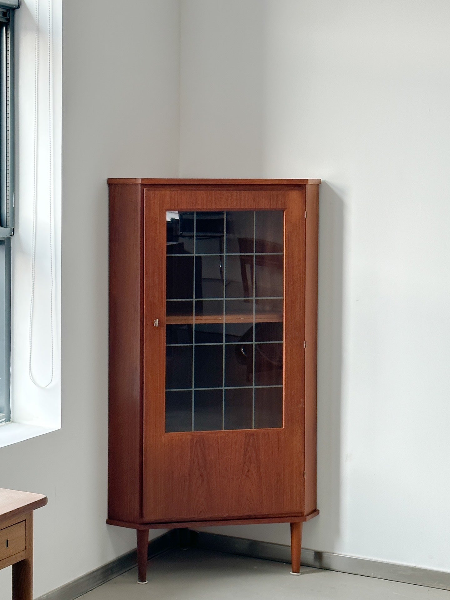 Danish Teak Corner Cabinet: DTC by Denmark