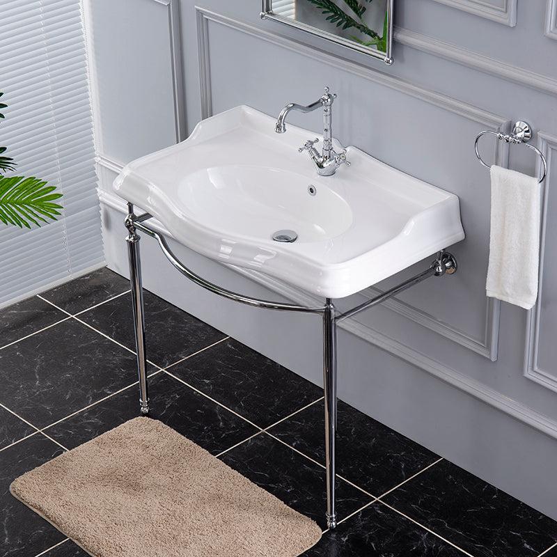Isidora Butterfly Ceramic Basin with Copper Bracket