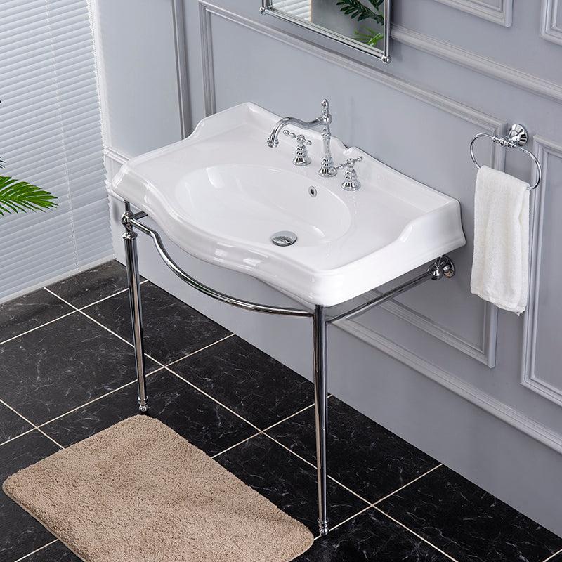 Isidora Butterfly Ceramic Basin with Copper Bracket