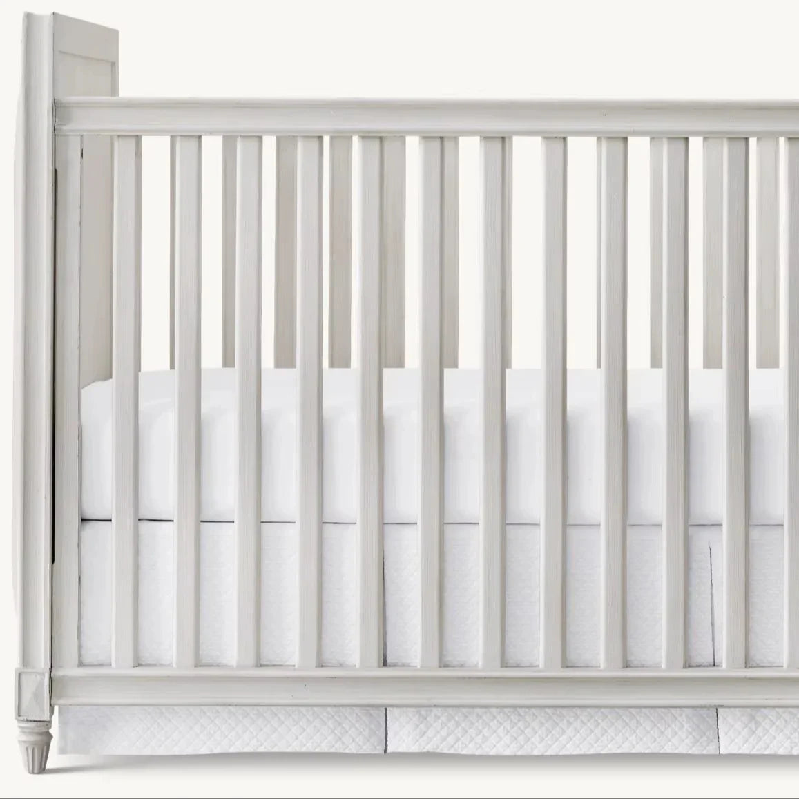 Premium Solid Mahogany Convertible Baby Crib - Durable Infant Nursery Bed