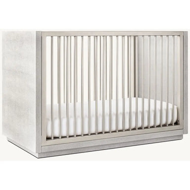 Luxury Modern Teak Wood Baby Crib: Transitional Nursery Cot for Infants
