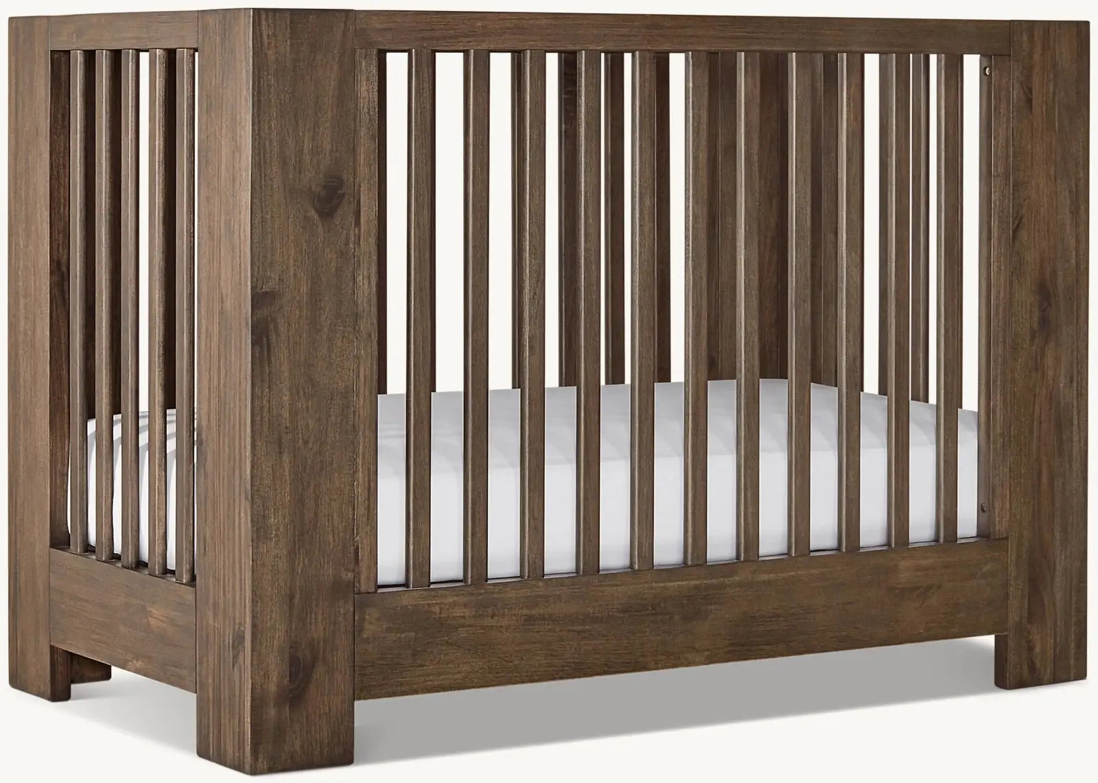 Modern Solid Teak Wood Baby Crib - Durable, Safe Infant Cot Bed
