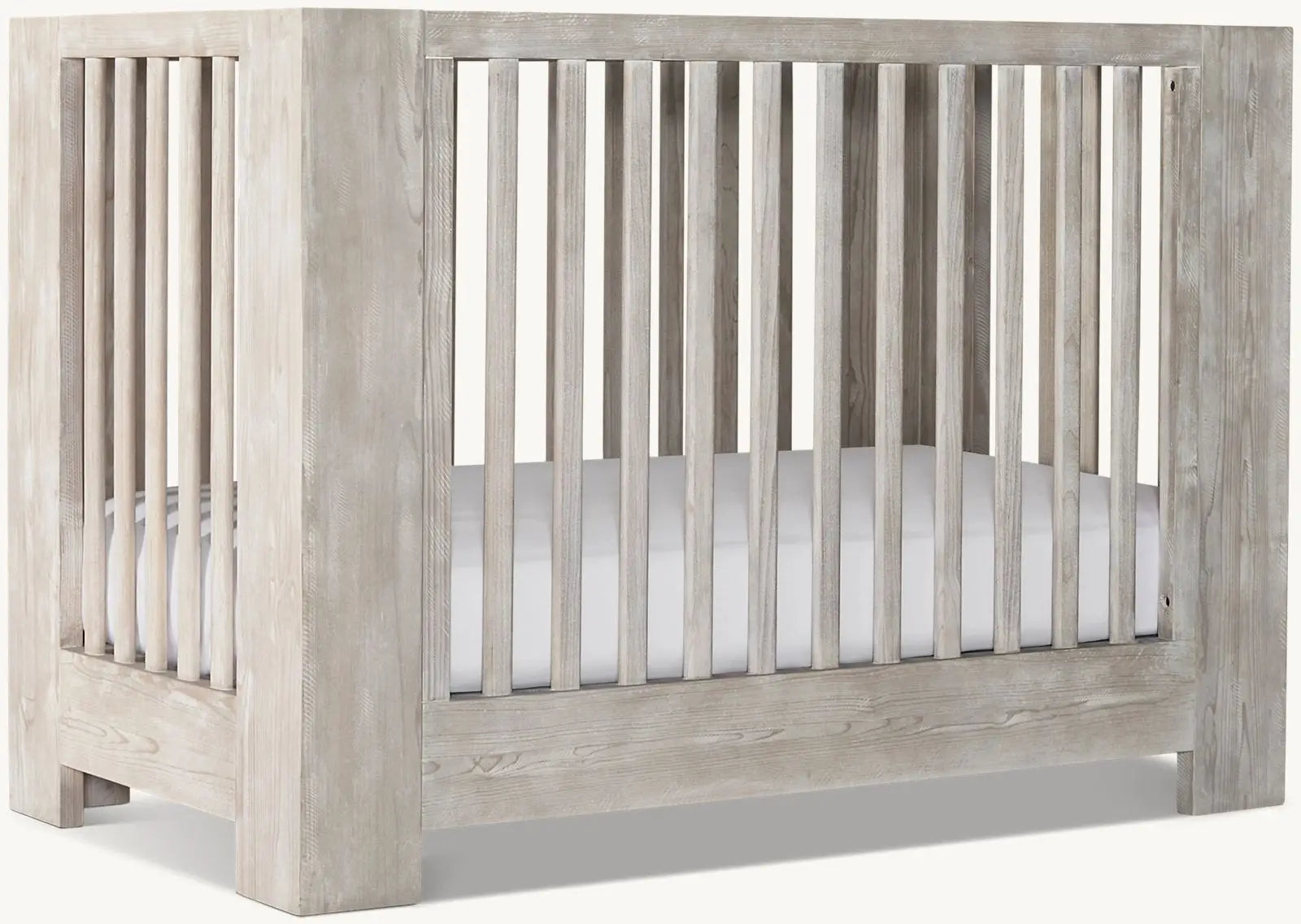 Modern Solid Teak Wood Baby Crib - Durable, Safe Infant Cot Bed