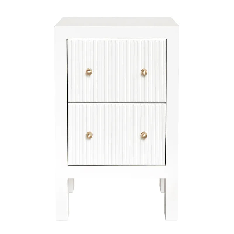 Ariana Bedside Table - Petite White