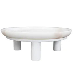 Eileen Footed Bowl - Large White