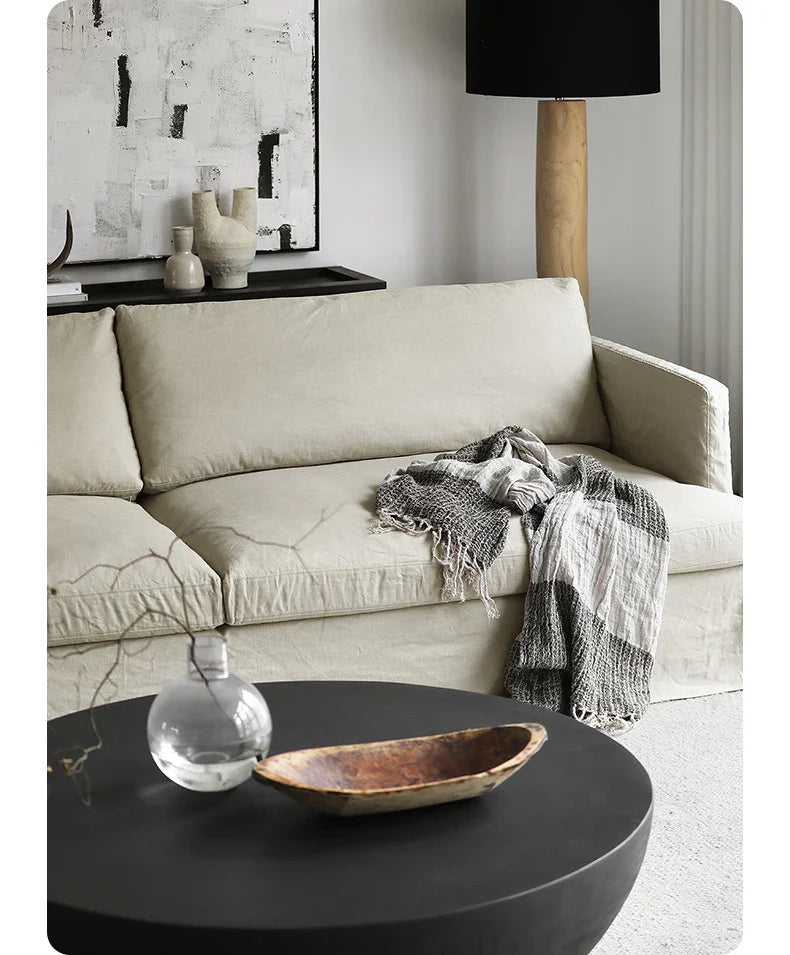 Luxurious French Country 4-Seater Living Room Sofa - Cloud Comfort Design