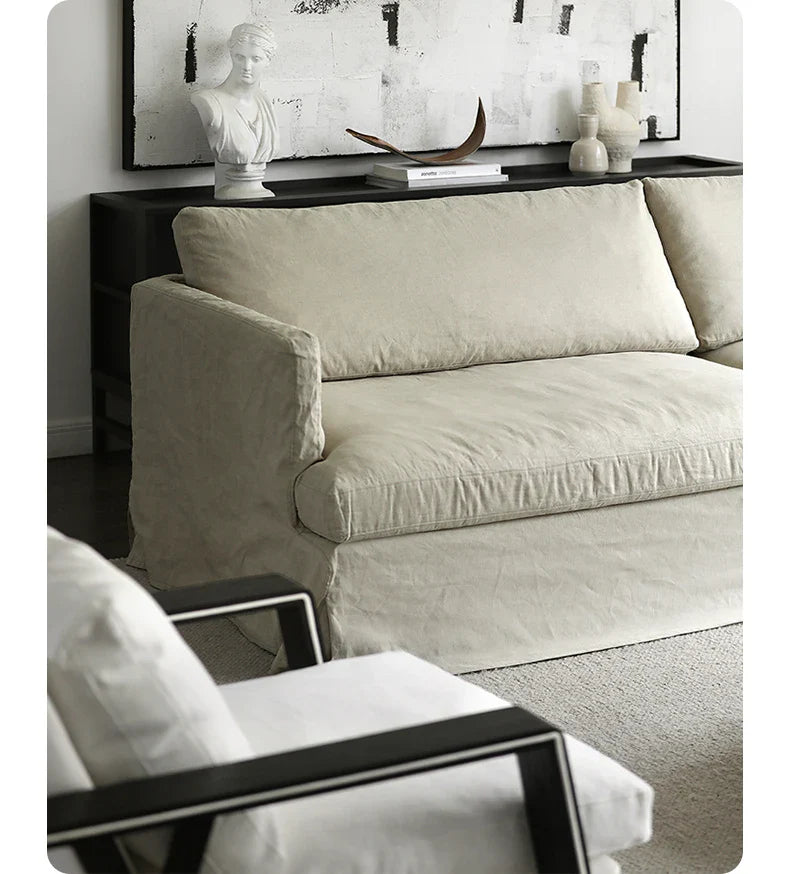 Luxurious French Country 4-Seater Living Room Sofa - Cloud Comfort Design