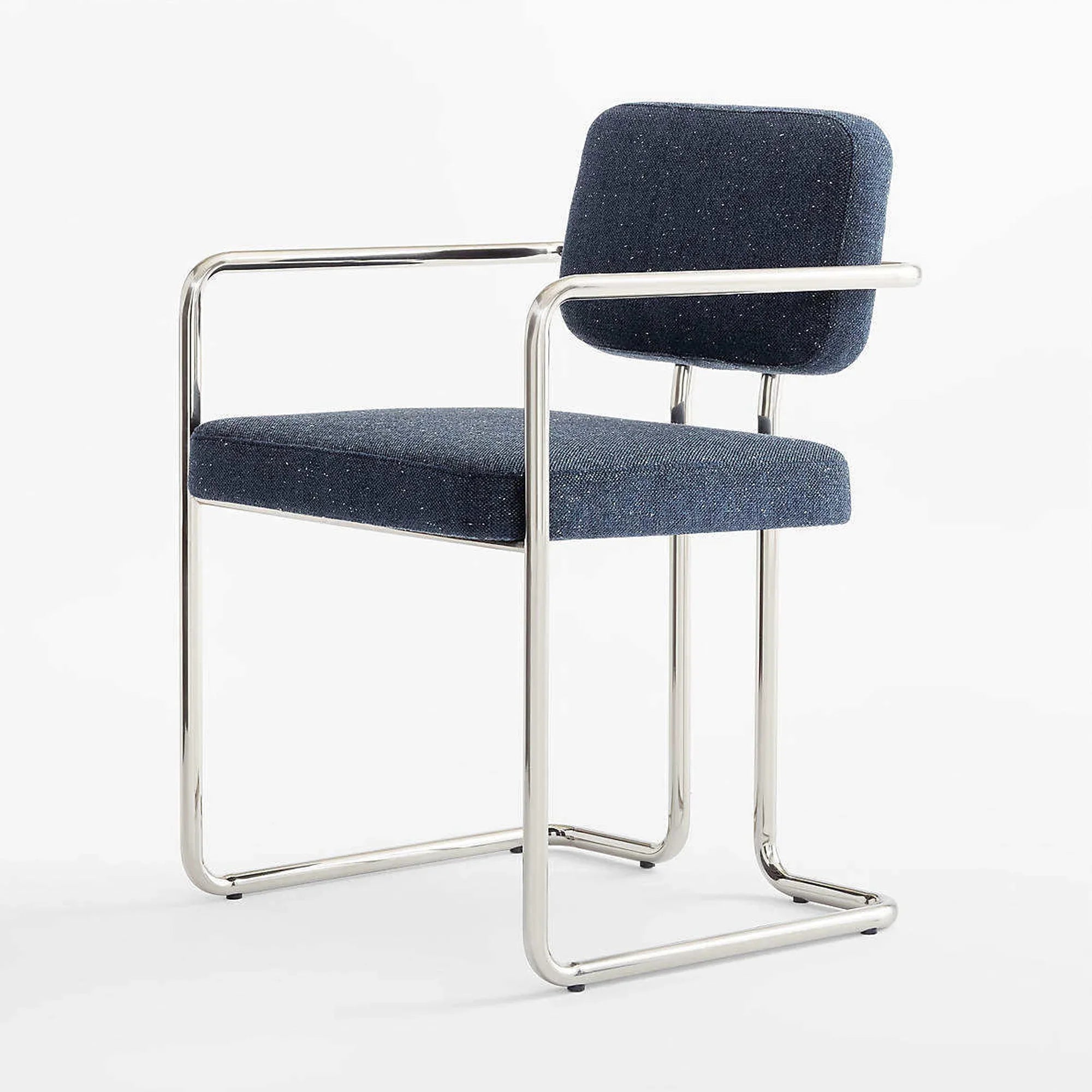 Versatile Modern Linen Dining & Office Chair with Durable Stainless Steel Legs