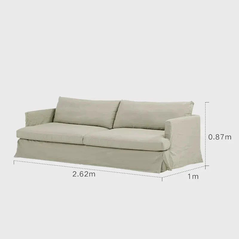 Luxurious French Country 4-Seater Living Room Sofa - Cloud Comfort Design