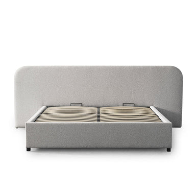 Meredith Queen Sized Bed Frame - Clay Grey with storage
