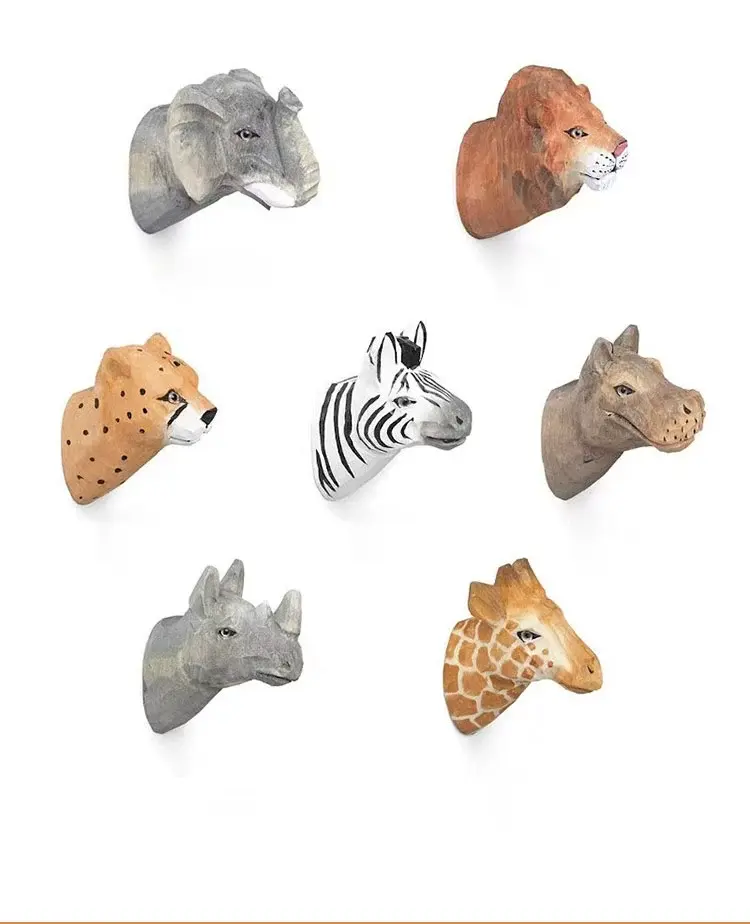 Amédée Living Animal Head Wall Hook