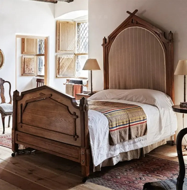 Landry Solid Wood Fabric Princess Bed