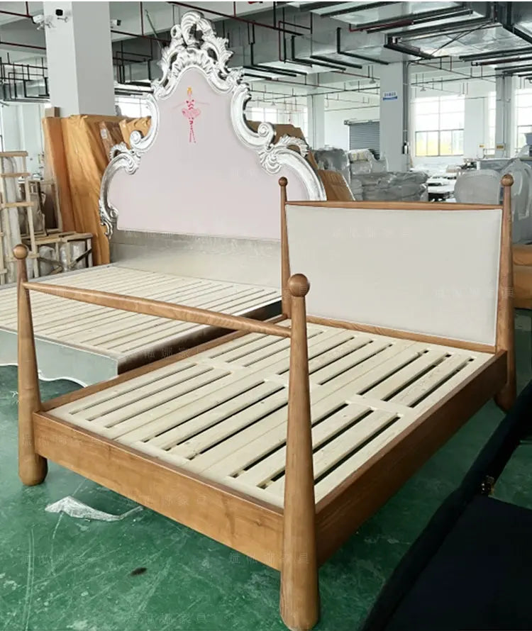 Iolanthe Elegant Master Bedroom Solid Wood Bed