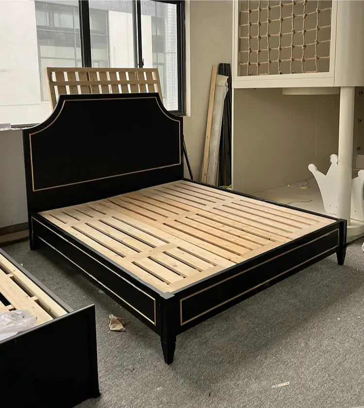 Charley Master Bedroom Custom Carved Wood Bed