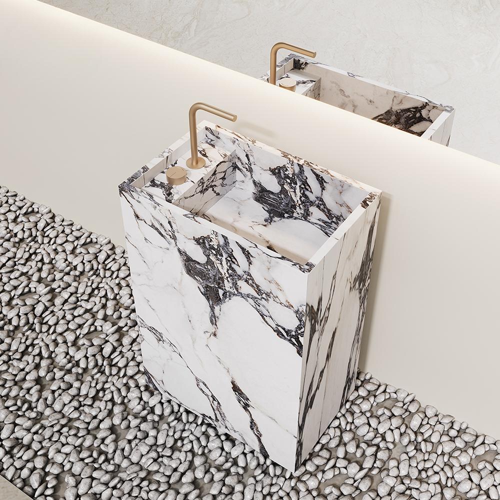 Arianna Amazon Green Floor-Standing Sink
