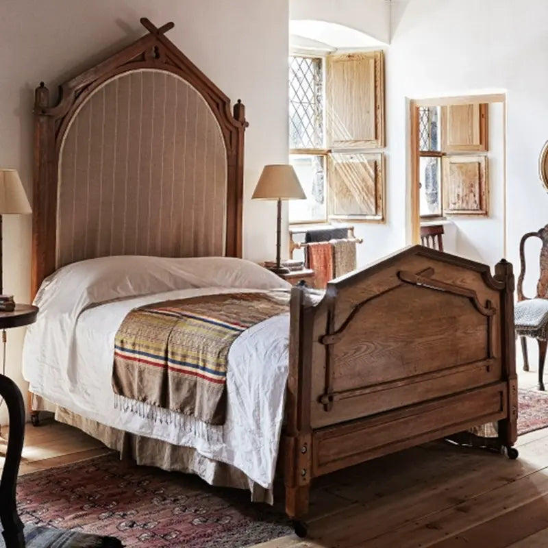 Landry Solid Wood Fabric Princess Bed