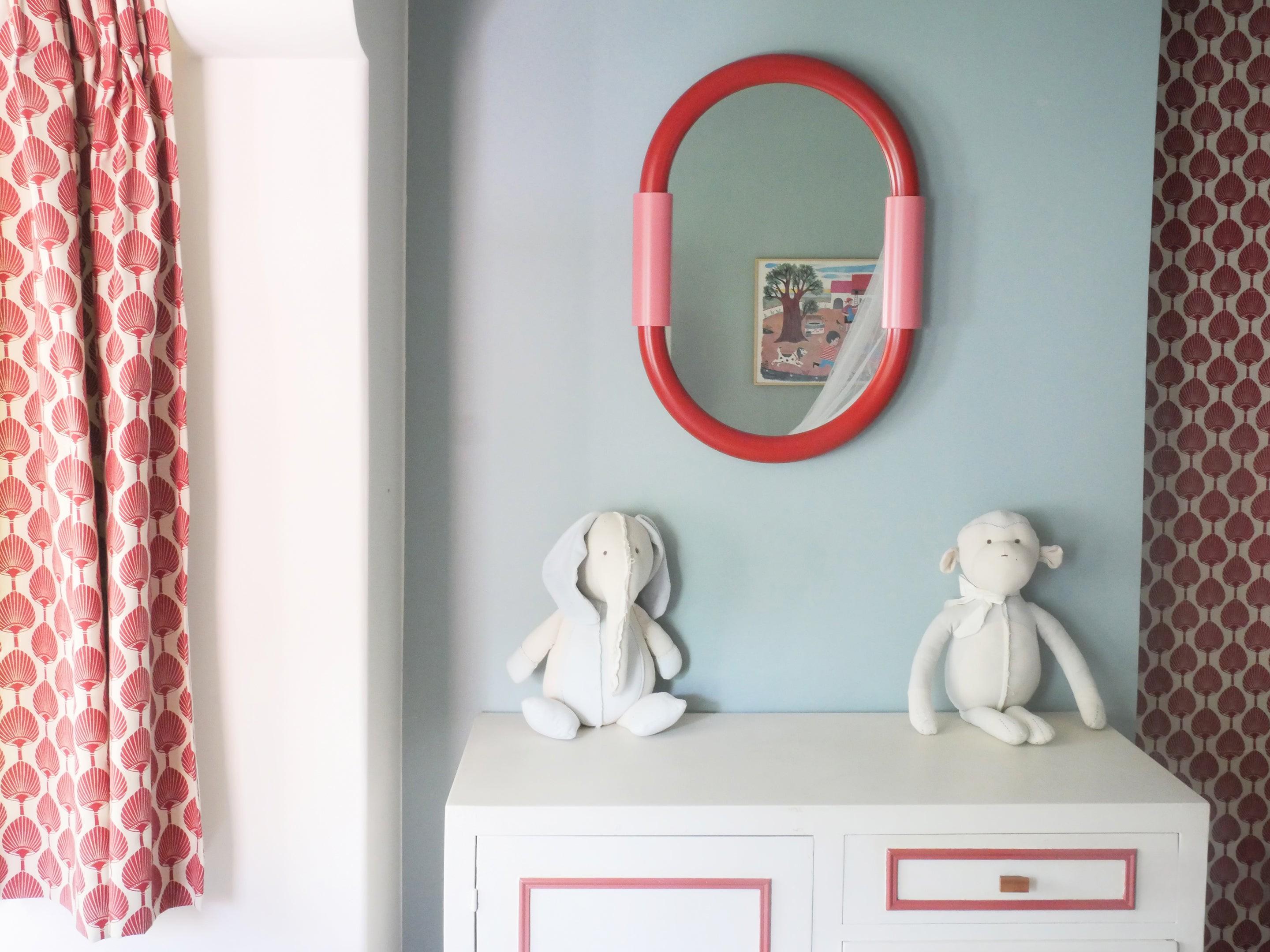 Aiden Oval Wall-Mounted Bathroom Mirror