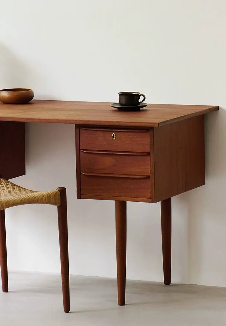 Lucien Designer Cherry Wood Executive Desk
