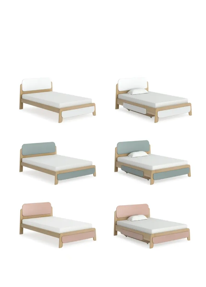 Aurelius imported solid wood bed
