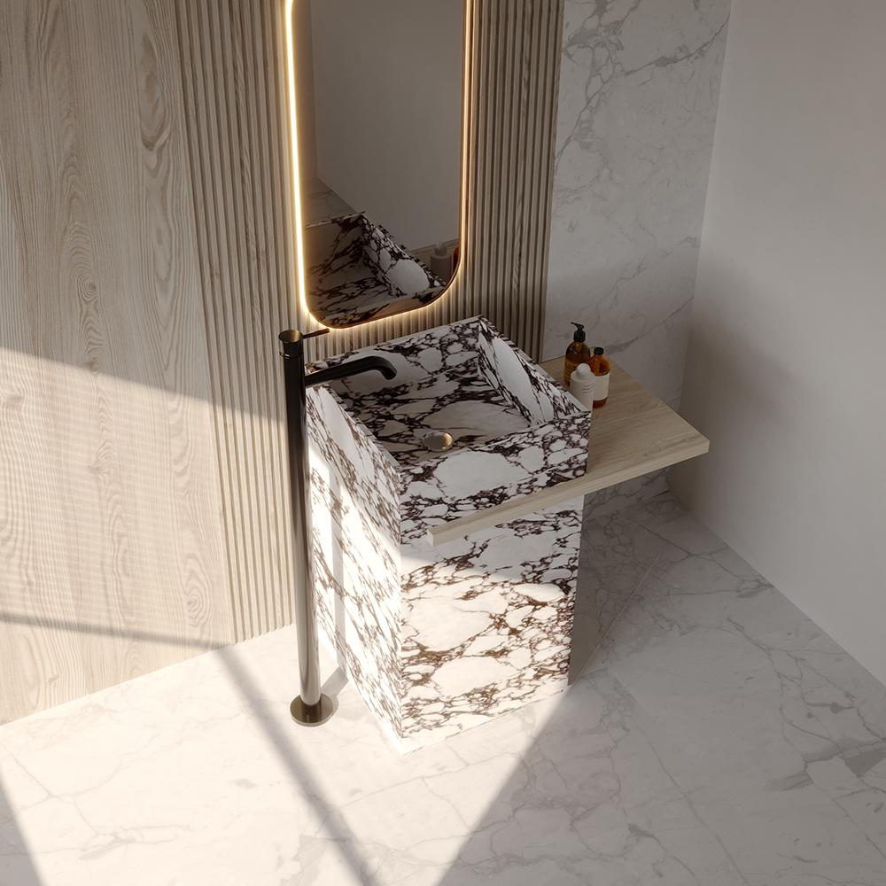 Gideon Purple Rock Pedestal Basin