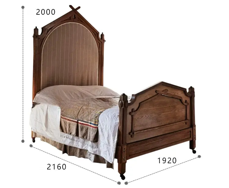 Landry Solid Wood Fabric Princess Bed