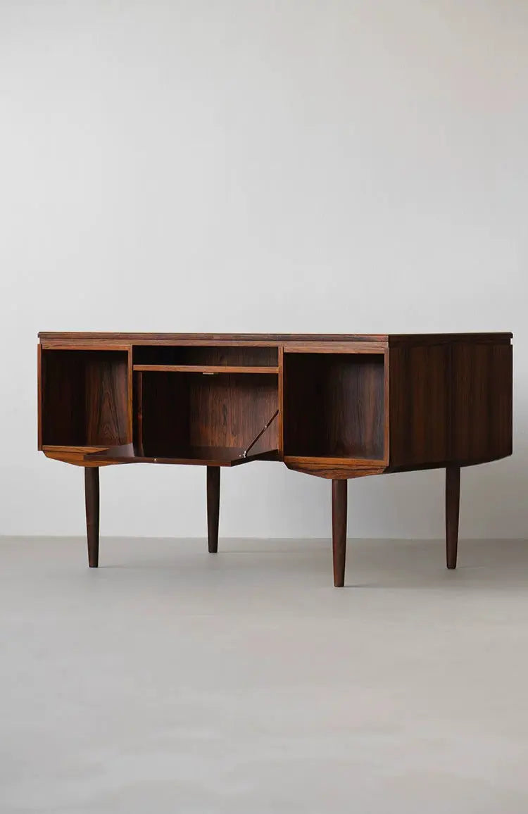 Florian Retro Modern Solid Wood Study Desk