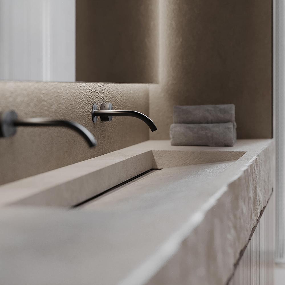 Ayesha Wabi-Sabi Stone Double Basin