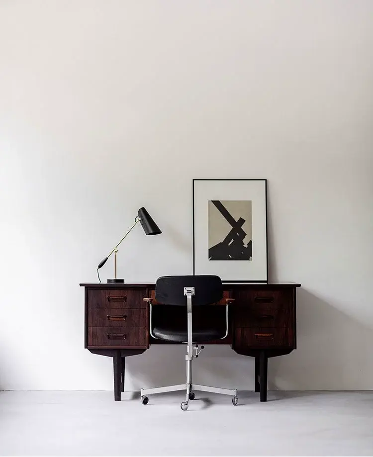 Greta Solid Wood Vintage Writing Desk