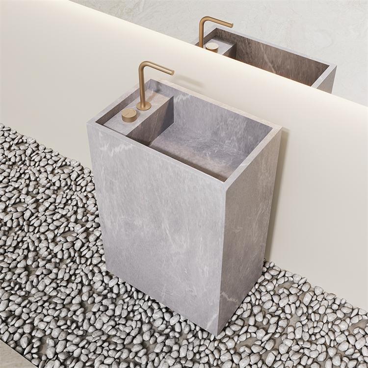 Arianna Amazon Green Floor-Standing Sink