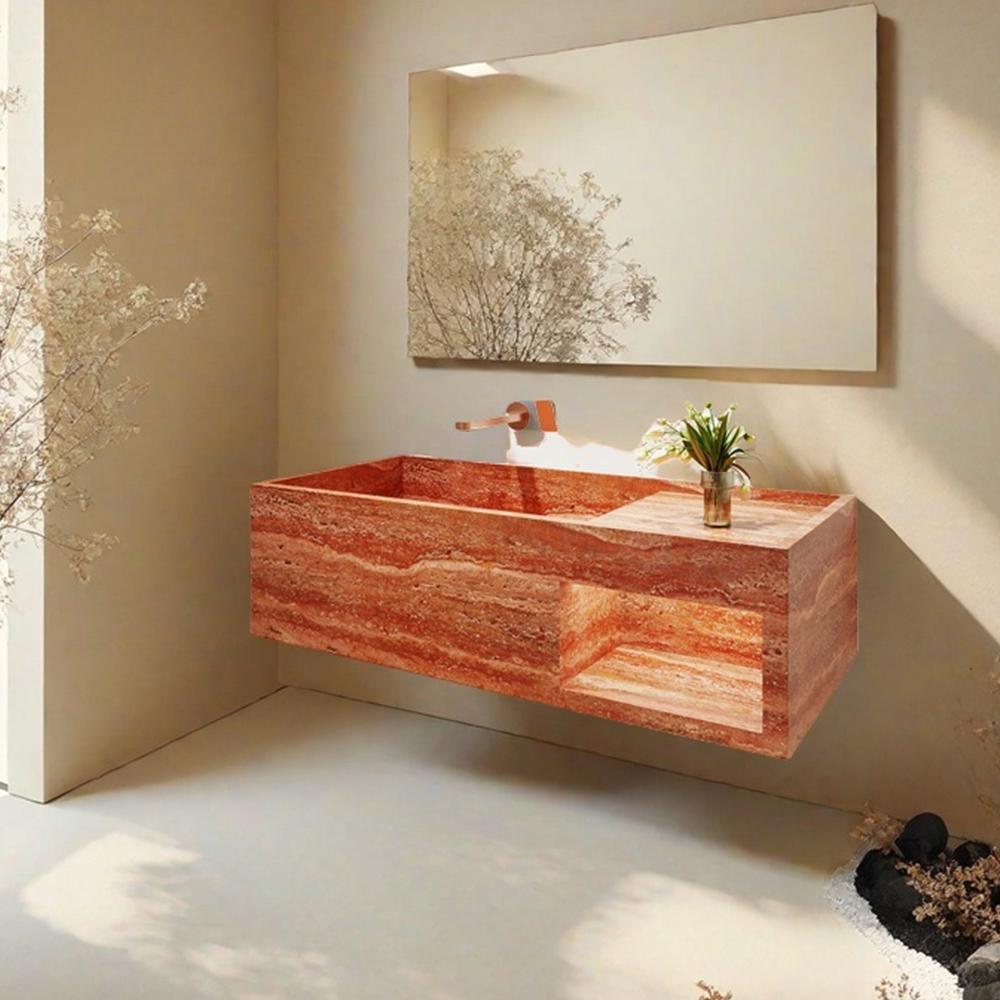 Elio Red Cave Antique Marble Sink