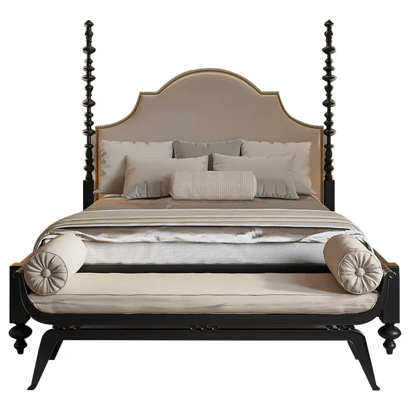 Lucie Retro Town Custom Neoclassical Double Bed