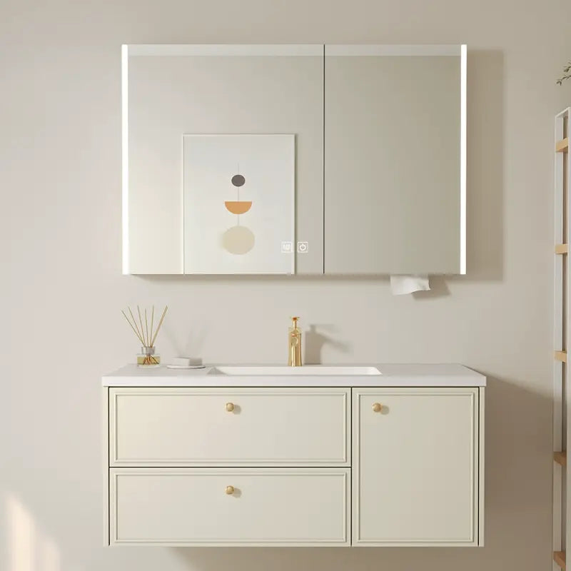 Nathan Modern Seamless Ceramic Bathroom Vanity