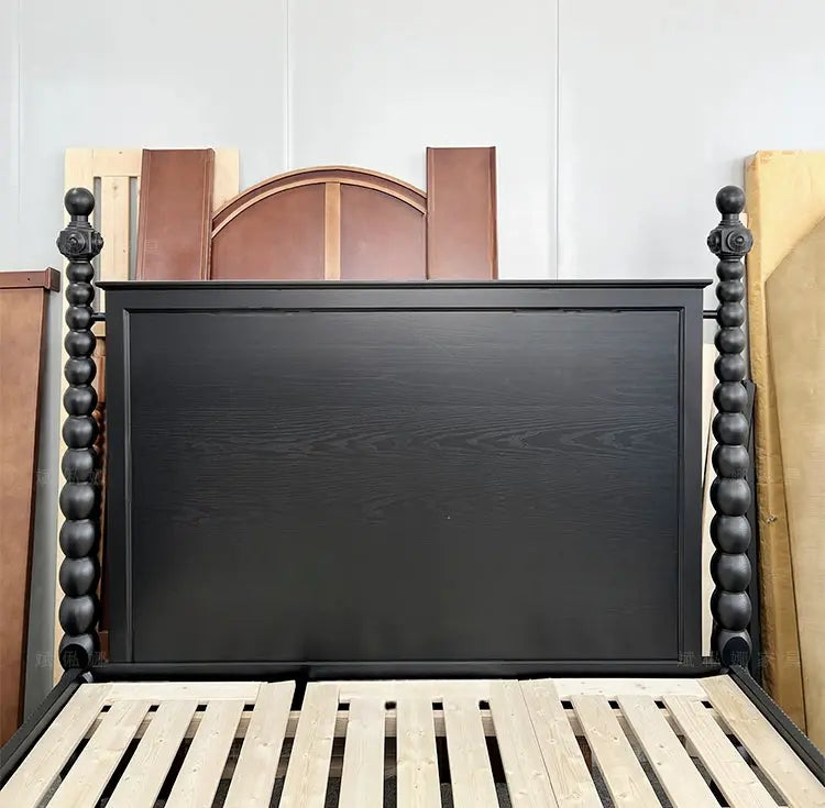 Nicolette Retro Luxury Neoclassical Master Bedroom Bed