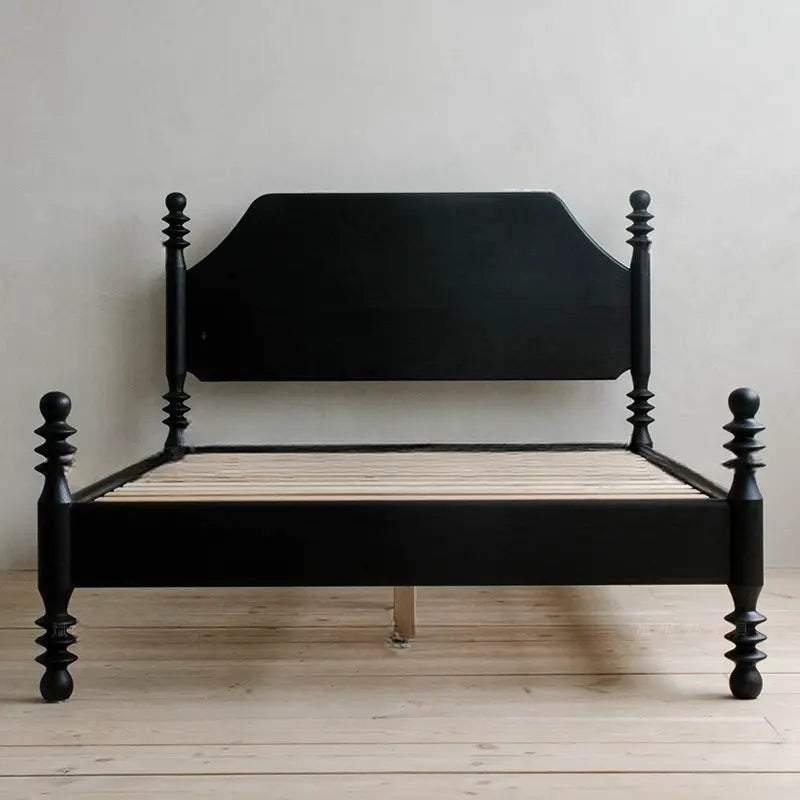 Rosette Elegant Solid Wood Wedding Bed